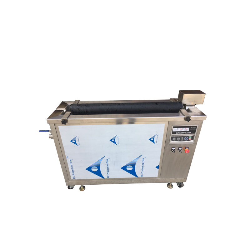 Industrial anilox roller ultrasonic cleaning systems