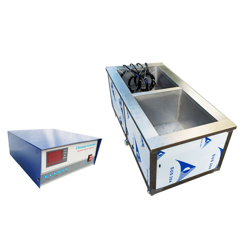 Double Tank industrial ultrasonic parts cleaner